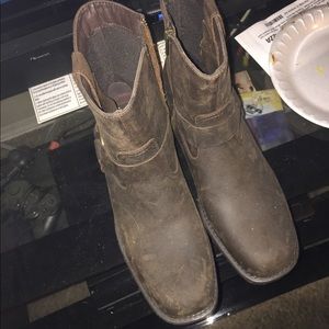 Brown Combat Cowboy Boots